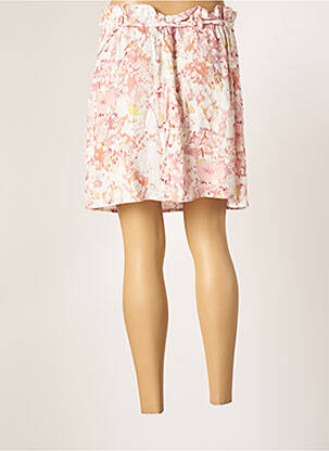 Jupe courte poches rose CALIE femme