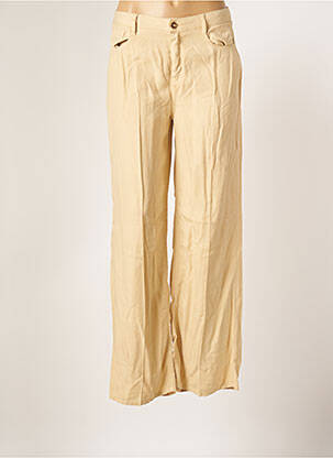 Pantalon large beige REIKO pour femme