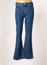 Jean coupe flare coupe droite évasée sur le bas taille haute bleu MAISON SCOTCH femme