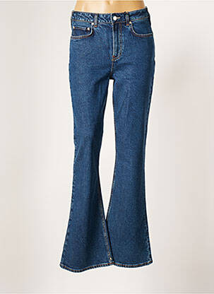 Jean coupe flare sélection denim taille haute bleu MAISON SCOTCH femme