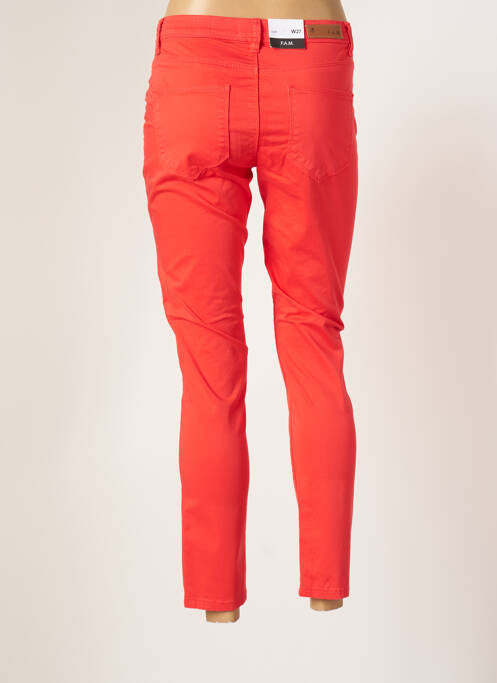 Pantalon 7/8 rouge F.A.M. pour femme