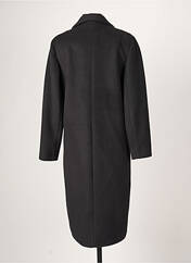 Manteau long noir LES PETITES FLEURS pour femme seconde vue