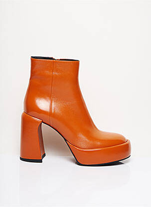 Bottines/Boots orange ELENA LACHI pour femme