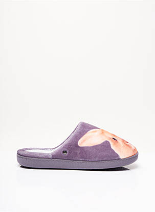 Chaussons/Pantoufles violet ISOTONER pour femme