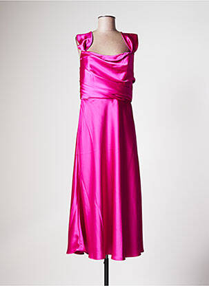 Robe longue sans manche sans manche rose AMSALE femme