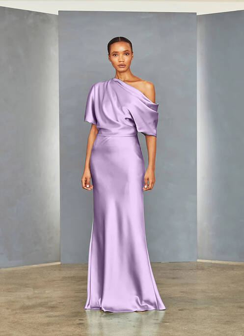 Robe longue violet AMSALE pour femme