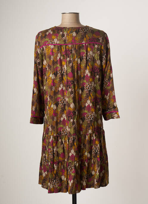Robe courte marron LOLA ESPELETA pour femme