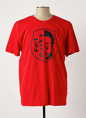T-shirt rouge FACT RUCKY pour homme