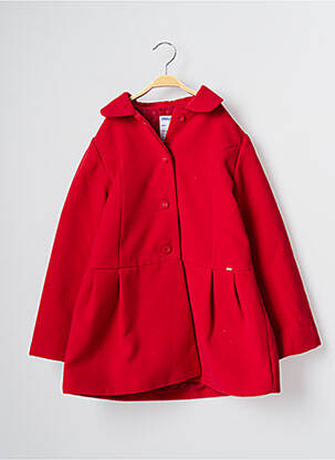 Manteau long rouge MAYORAL pour fille
