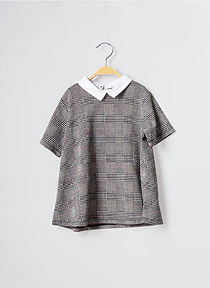 T-shirt gris TEDDY SMITH pour fille