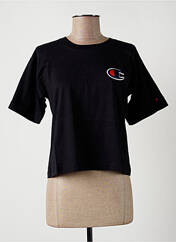 T-shirt noir CHAMPION pour femme seconde vue