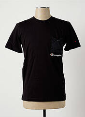 T-shirt noir CHAMPION pour homme seconde vue