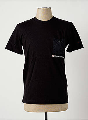 T-shirt noir CHAMPION pour homme