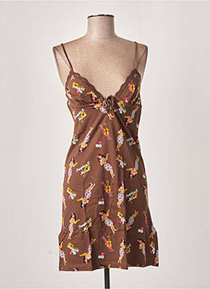Nuisette/combinette tissage jersey marron MISS ACHILE femme