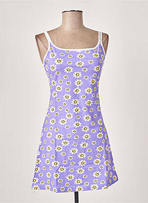 Nuisette/combinette col rond violet MISS ACHILE femme