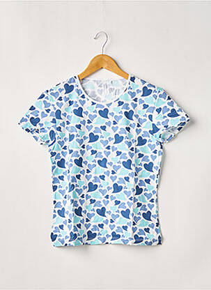 Pyjama manches courtes bleu MISS ACHILE femme