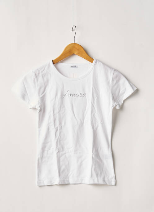 Pyjama manches courtes blanc MISS ACHILE femme