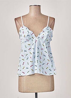 Pyjama coupe cintrée bleu MISS ACHILE femme