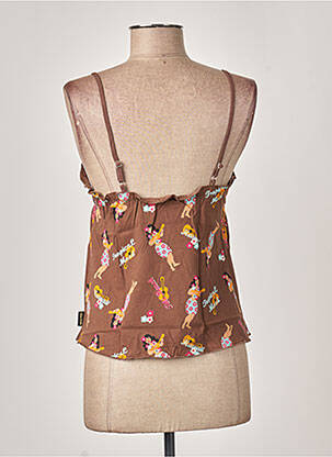Pyjama coupe cintrée marron MISS ACHILE femme