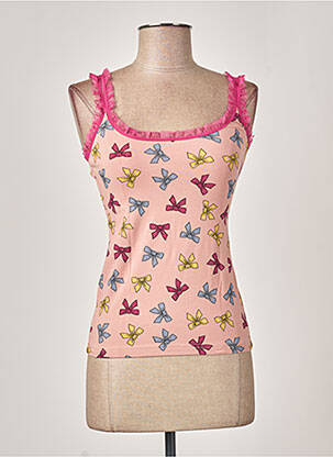 Pyjama manches bretelles rose MISS ACHILE femme