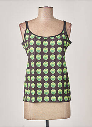 Pyjama manches bretelles vert MISS ACHILE femme