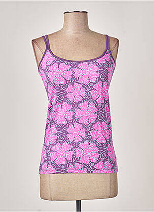 Pyjama manches bretelles violet MISS ACHILE femme