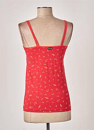 Pyjama manches bretelles rouge MISS ACHILE femme