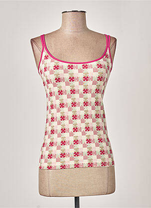 Pyjama manches bretelles rose MISS ACHILE femme