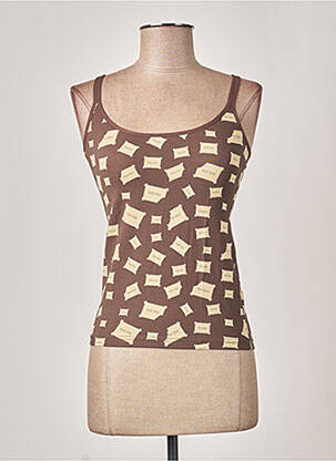 Pyjama ajustée marron MISS ACHILE femme