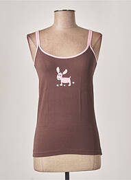 Pyjama ajustée marron MISS ACHILE femme