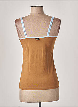 Pyjama manches bretelles marron MISS ACHILE femme
