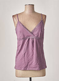 Pyjama col v violet TISSEL femme