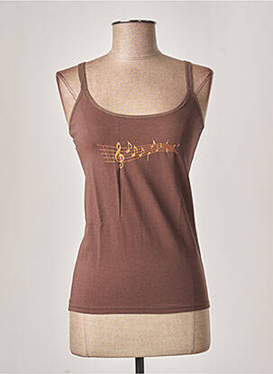 Pyjama ajustée marron MISS ACHILE femme