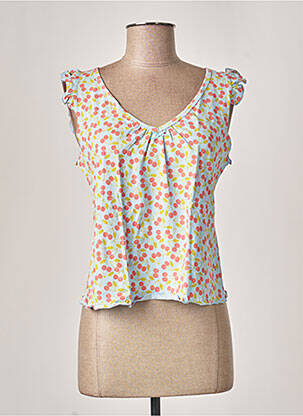 Pyjama col v bleu MISS ACHILE femme