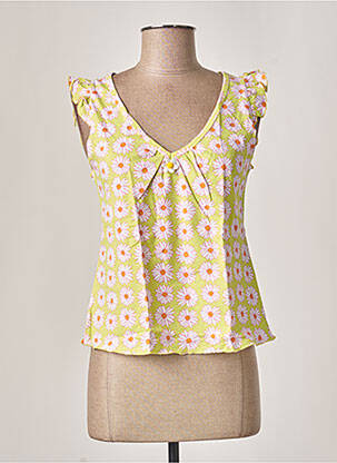 Pyjama col v vert MISS ACHILE femme