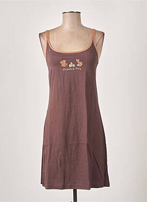 Nuisette/combinette col rond marron MISS ACHILE femme