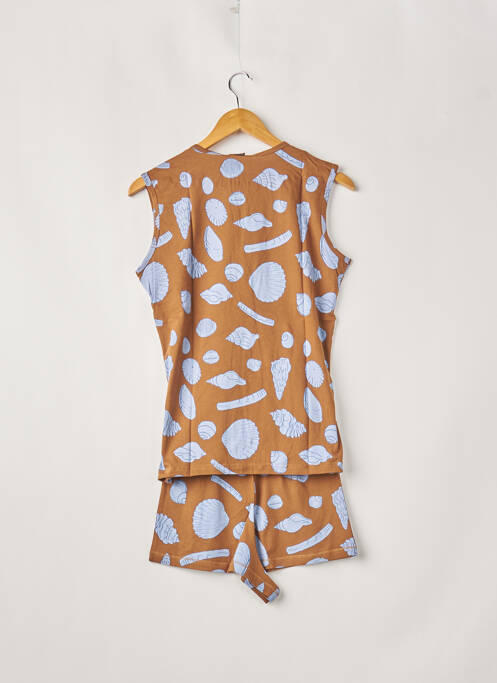 Pyjashort marron MISS ACHILE pour femme