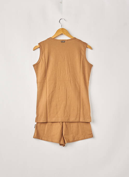 Pyjashort marron MISS ACHILE pour femme