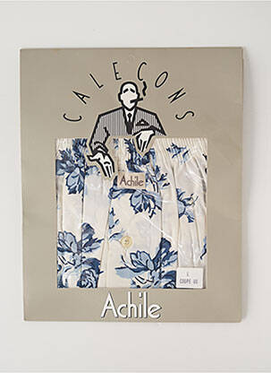 Caleçon imprimé fleurs bleu ACHILE homme