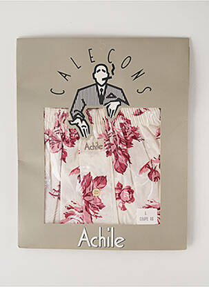 Caleçon imprimé fleurs rose ACHILE homme