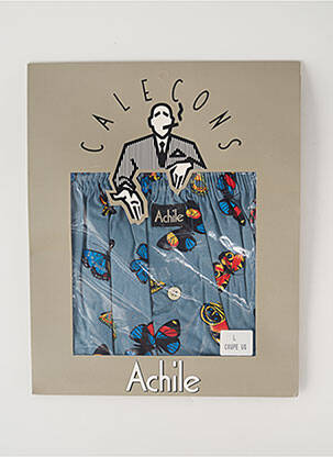 Caleçon imprimé animal bleu ACHILE homme