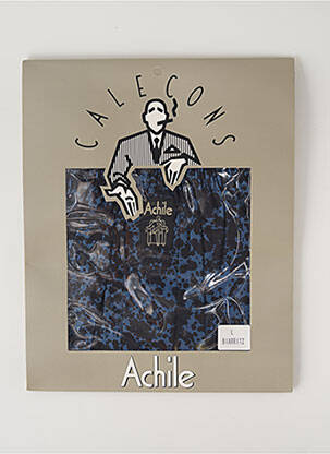 Caleçon imprimé fantaisie bleu ACHILE homme