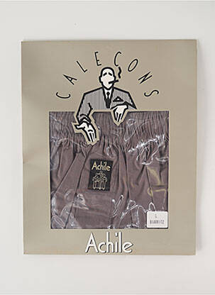 Caleçon tissage popeline gris ACHILE homme