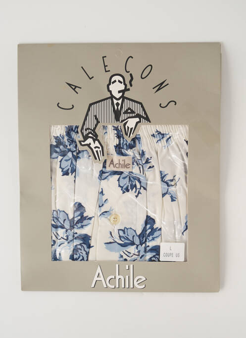 Caleçon imprimé fleurs bleu ACHILE homme
