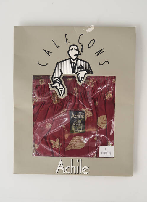 Caleçon imprimé fleurs rouge ACHILE homme