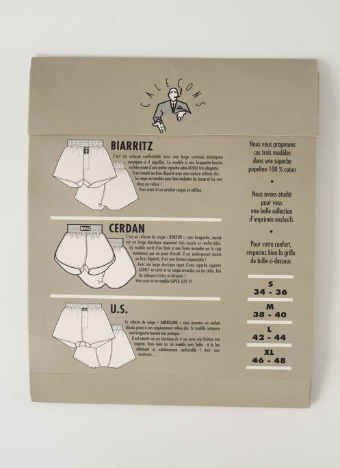 Caleçon beige ACHILE pour homme