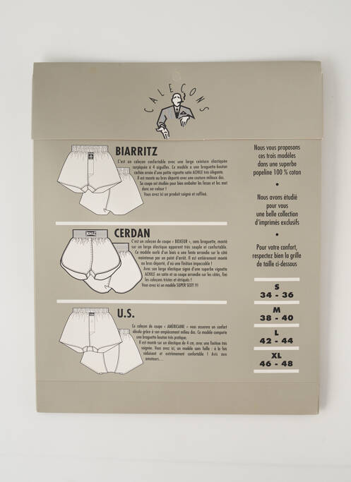 Caleçon beige ACHILE pour homme