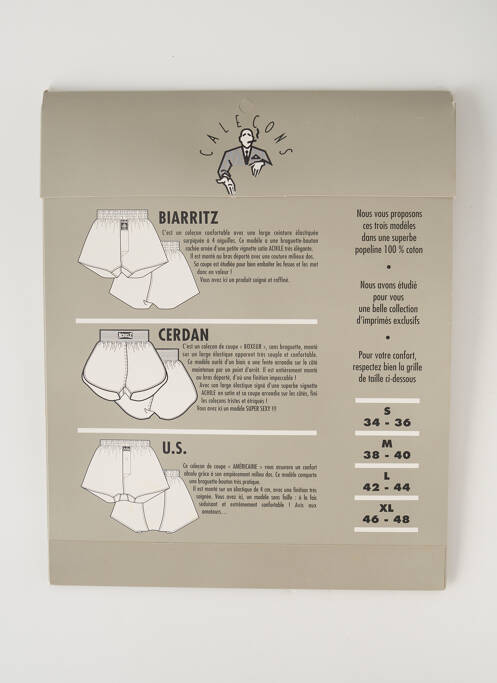 Caleçon beige ACHILE pour homme