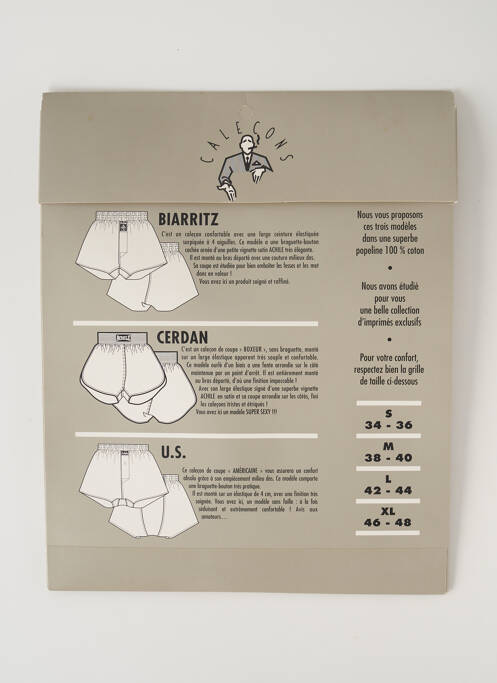 Caleçon blanc ACHILE pour homme