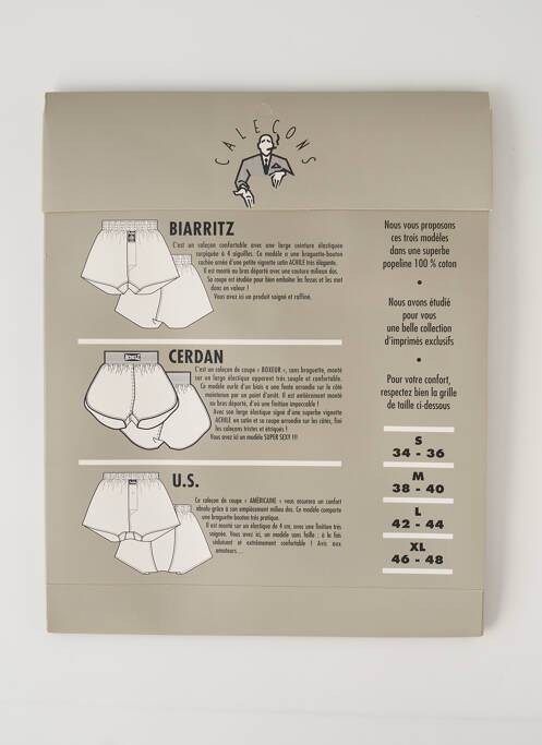 Caleçon bleu ACHILE pour homme